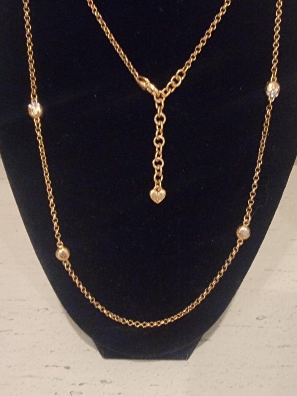 Brighton Bilboa Goldtone Station Necklace